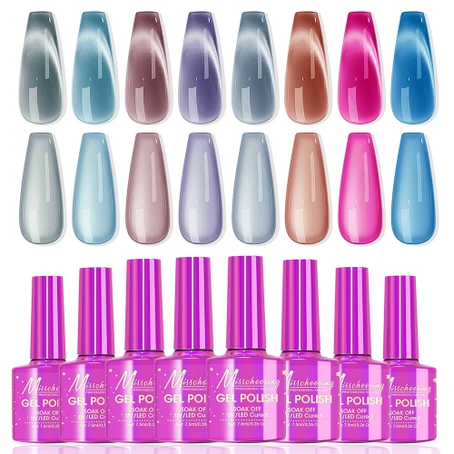 1 Bottle Cat Eye Water Light Nail Gel Polish Lacquer Nail Art Manicure Gel Nail Polish Nails Nail Glue