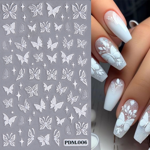 1Pcs Sexy Girl Nail Stickers Flower Butterfly Nail Supplies Nail Stickers For Women Nail Art Decoration