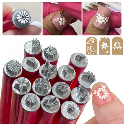 6pcs or 10pcs or 15pcs Nail Art Stamp Pen Set for DIY Flower Beginner Easy Make Nail Art Pen Graffiti Nail Art Dotting Tools Simple Design Brush Nail 