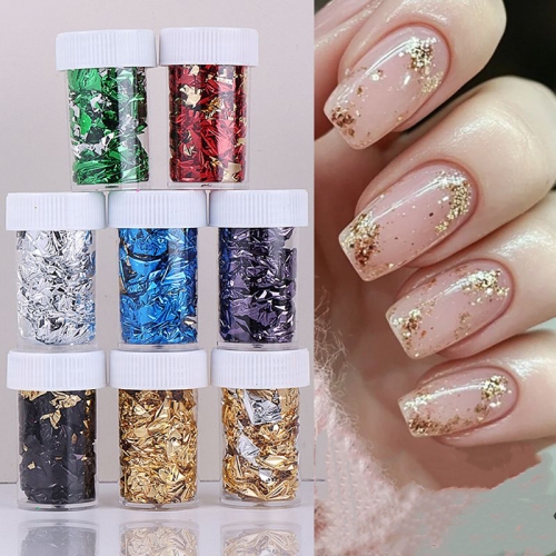 1bottle 3D Mesh Nail Sticker Gold Silver Net Line Tape Metallic Nail Foils Sticker Nail Art Polish Transfer Slider Manicure Decorations Nail Decoratio