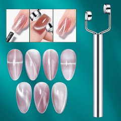 1Pcs Y-Shaped Cat's Eye Magnet UV Gel Polish Nail Gel Cat's Eye Magnet Multi-Function Nail Art Design Nail Tool