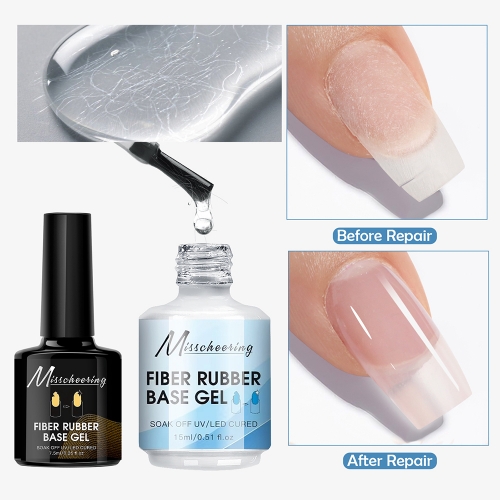 1Bottle Nail-Primers Prep Dehydrator Gel Nail Polish Long Lasting Air Dry Fiber Rubber Base Gel Manicure Nail Art Varnishes Nail Gel 