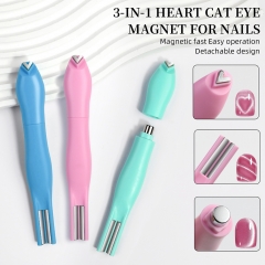 1Pcs Love Heart Cat's Eye Nail Art Magnetic Stick Manicure Multi-function Magnet Nails Design UV Gel Polish Nail Tools