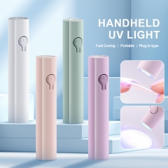 1Pcs Convenient Handheld Nail Dryer Lamp UV/LED Nail Curing All Gel Polish Nail Art Tool USB Rechargeable Quick Dry Tool Nail Lamp