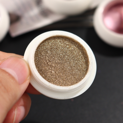 6jars/set Chrome Nail Powder Metallic Mirror Glitter Effect Holographic Metallic Chrome Powder for Nails Rose Gold Chrome Nail Powder