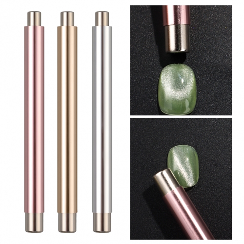 1pcs Cat Eye Nail Magnetic Stick Cylindrical Magnet for Cat Eye UV Gel Polish Glitter Effect Tools Manicure Design Tool