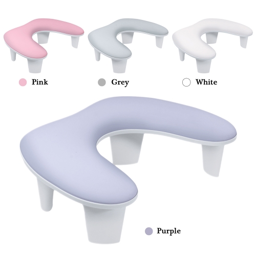 1Pcs New U-shaped Manicure Comfortable Hand Pillow Arm Rest Portable Removable Stand PU Leather Nail Hand Pillow Manicure Tool