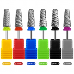 1Pcs Professional Nail Drill Bits 5 in 1 Tungsten Carbide Mills Cutter Accessory for Nail Polish Nail UV Gel Remove Manicure Tool Nail Bit