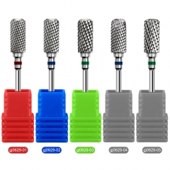 1pcs Basic Tungsten Carbide Nail Drill Bits Rotate Electric Carbide Milling Cutters For Manicure Gel Polish Remover Nail Tool