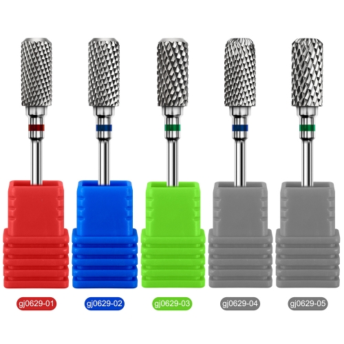 1pcs Basic Tungsten Carbide Nail Drill Bits Rotate Electric Carbide Milling Cutters For Manicure Gel Polish Remover Nail Tool