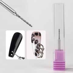 1pcs Nail Perforation Grinding Head Tungsten Steel Nail Drill Bits Manicure Tool Nai Polishing Machine Accessories