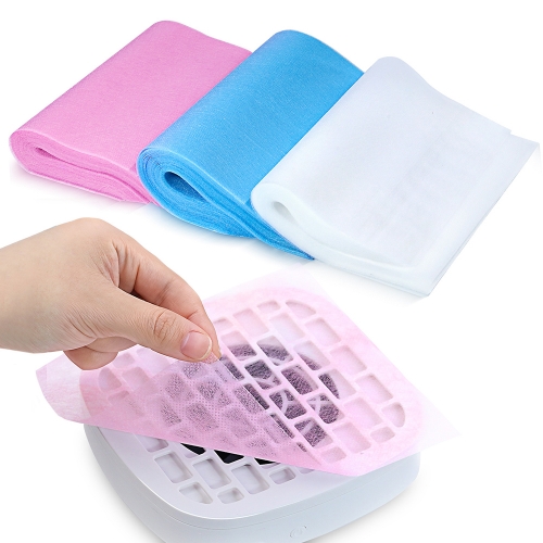 100Pcs/bag Nail Art Dust Collector Filter Paper Nail Dust Collector Filter Disposable Dust Filters for Most Nail Dust Vacuum Machine Nail Tool