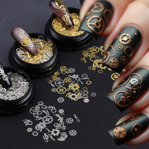1jar 3D Metal Steampunk Gears Charms DIY Pendant Clock Watch Wheel Gear Epoxy Resin Accessories For DIY Jewelry Finding Making
