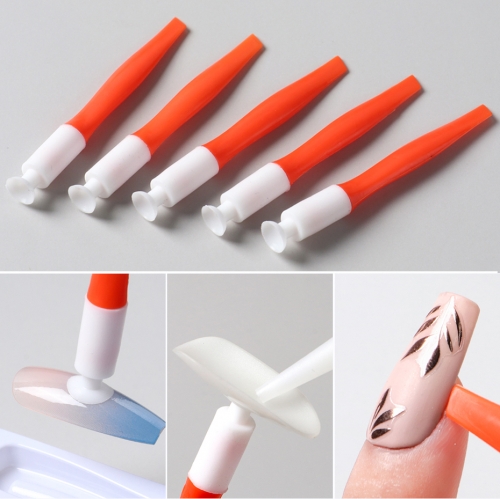 1pcs Multifunctional Nail Wearable Auxiliary Pen Professional Nail Art Dotting Tools Manicure Care Stick Nail Adhesive Primer Helper
