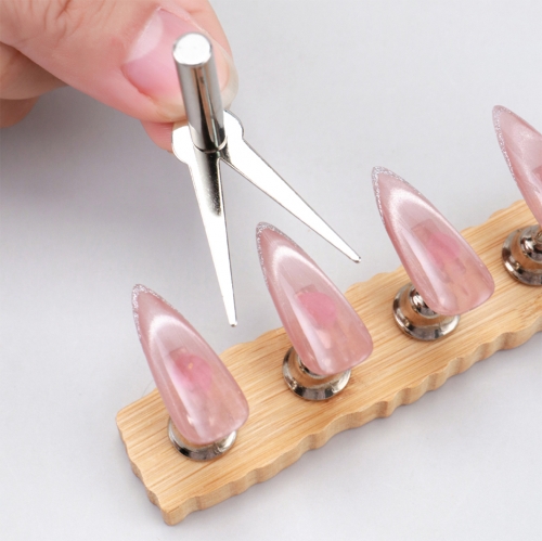 3pcs/set V-shaped French Cat Eye Magnetic Tool Nail Magnetic Stick Cat Eye Nail Polish Magnet Accessories Tools