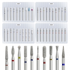 10pcs/set Milling Cutter For Manicure Electric Professional Nail Drill Bits For Pedicure Nail File Gel Remover Tool