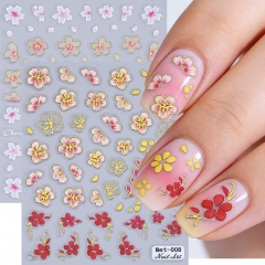 1pcs Small Wildflowers Tulip Camellia Nail Sticker Nail Art Decoration Nail Art Accessories Nail Decal