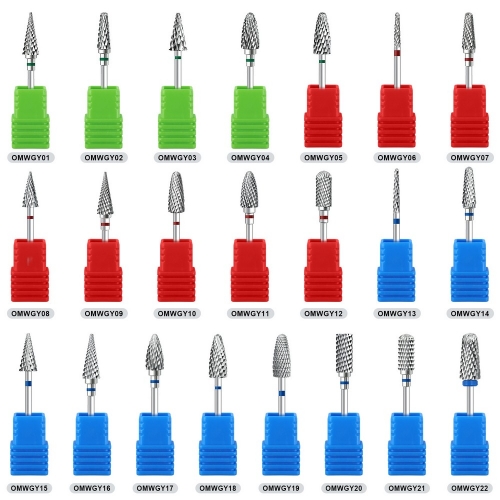 1pc Tungsten Steel Nail Cuticle Drill Bits Carbide Rotate Electric Ceramic Milling Cutter For Manicure Gel Polish Remover