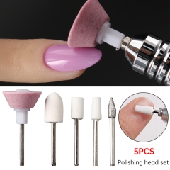 5pcs/set Electric Nail Drill Kit Manicure Pedicure Grinder Polish Tool Portable Rechargeable Use Nail Art Care Equipment
