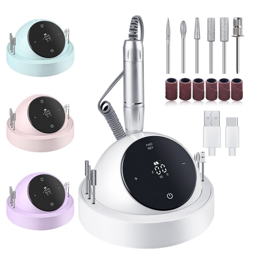 1pc Nail Drill Machine Electric Nail File Polishing Grinding Device For Manicure Pedicure Professional Nail Polisher