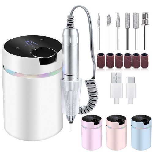 1pc Professional Nail Drill Machine with 45000RPM HD Display Nail Polish Sander Manicure Beauty Tool for Home Salon