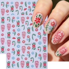 1pc Retro Flower Nail Sticker Bohemian Nail Stickers Metal Patterned Heart Totem Self-adhesive Nail Decals DIY Luxury Manicure Sliders Decoration