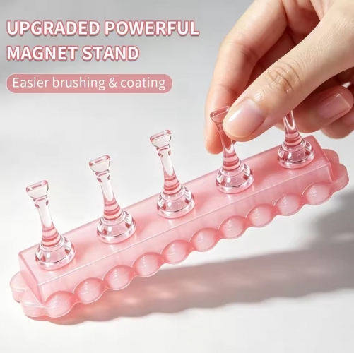 1set Nail Display Stand Nail Tips Holder for Press on Nails False Nails Showing Shelves for Practice, Display Manicure Tools
