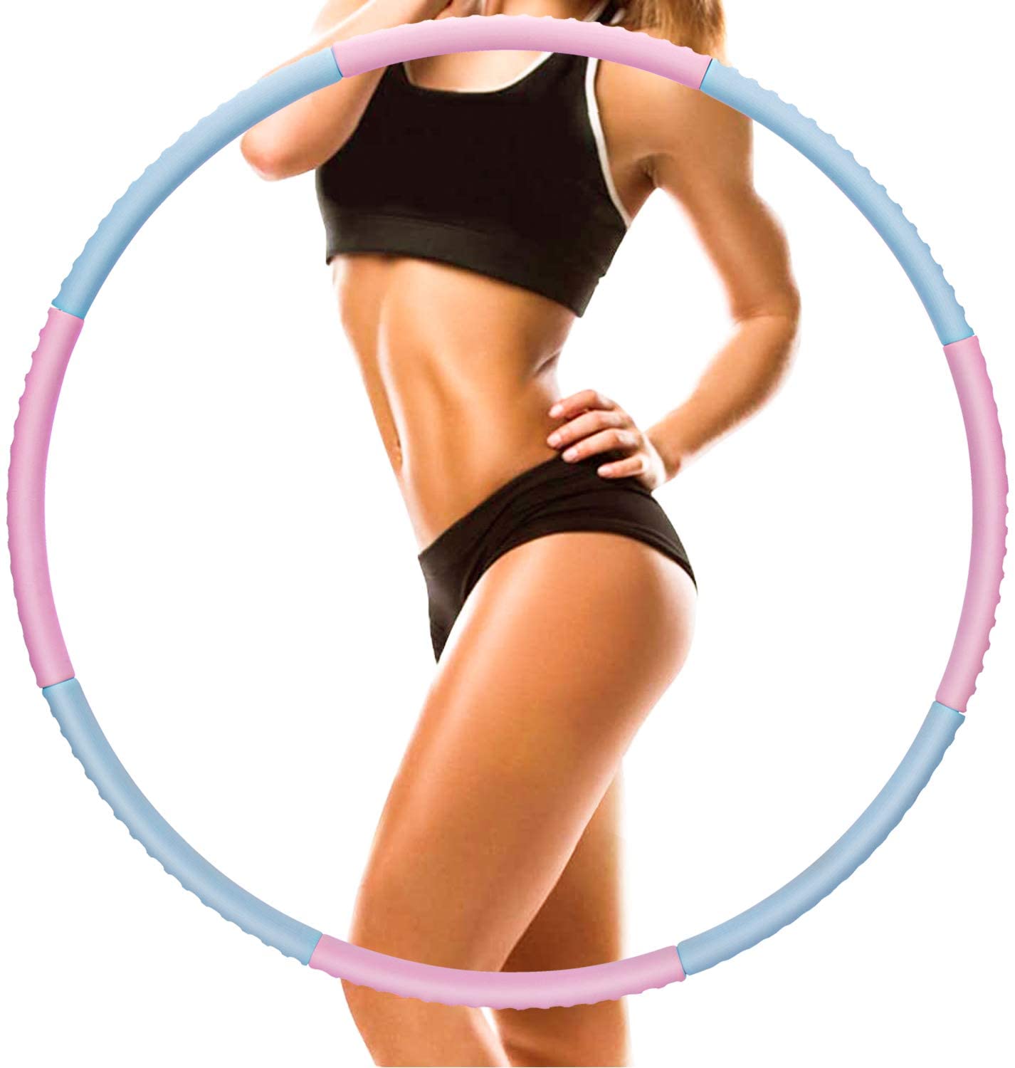 SGGI Fitness Exercise Hoop Weighted Hoops, 8 Sections Assemble