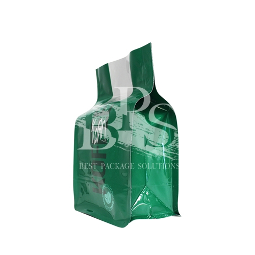 Glossy Printing Box Bottom Aluminum Coffee Bags , Highly Durable