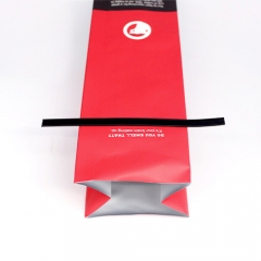 食品级铝箔折边袋 带封口条可重复密封使用