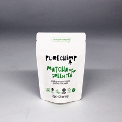 Plastic-Free Compostable Pouch Sustainable Packaging Perfect For Matcha Powder