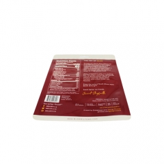 Kraft Flat Pouch , Resealable Pouches Beef Jearky Packaging