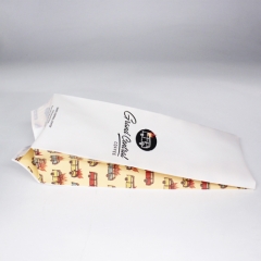 Matte White Printed 100% Recyclable Coffee Pouch with Degassing Valve