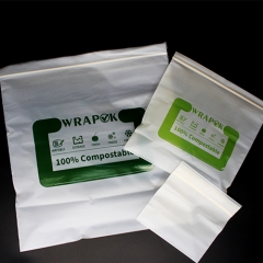 Single Layer Biodegradable Ziplock Packaging Bags For Instant Foods / Garments