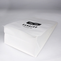 High Performance Compostable Coffee Flat Bottom Bag with PLA Zipper & Valve