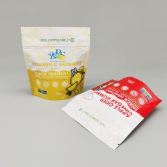 Bio Film Substrate Compostable Stand Up Pouch Doypack , CMYK Full Coverage Matte Finish Printing