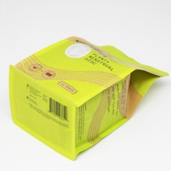 Kraft Paper Compostable Flat Bottom Pouch Good For Non-food Products