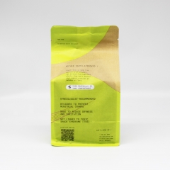 Kraft Paper Compostable Flat Bottom Pouch Good For Non-food Products