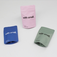 Frosted / Clear Windowed Compostable Pouch Nuts / Snacks Packaging Bags with Zipper Reclosure