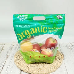 Recyclable Single PE Stand Up Zipper Produce Pouch for Fresh Fruits , Vegetables