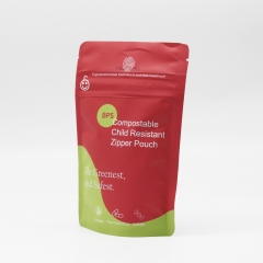 1st Compostable Child Resistant Pouch with Matte Finish