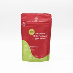 1st Compostable Child Resistant Pouch with Matte Finish