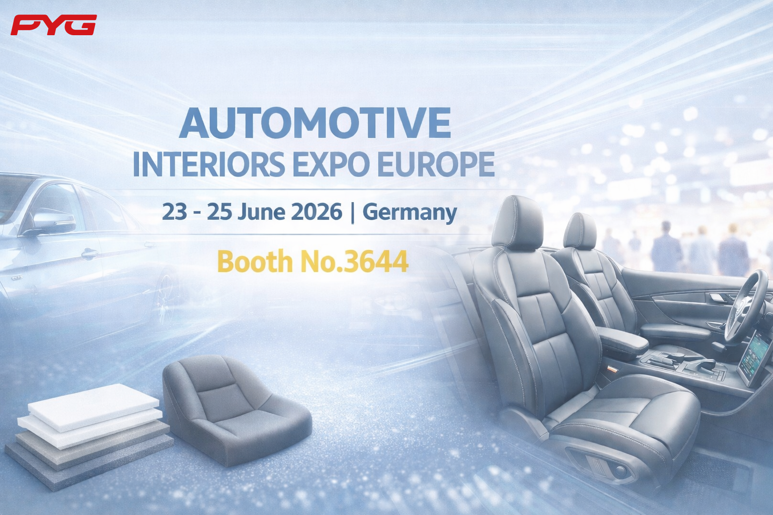 MEET PYG FOAM @ Automotive Interiors Expo Europe 2026