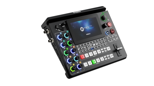 (PRE-ORDER)  mini-MAX 4K Video Switcher with 4×HDMI Inputs, 2×12G-SDI, 1×4K HDMI PGM Output — All-in-One Podcast & Streaming Unit for YouTube