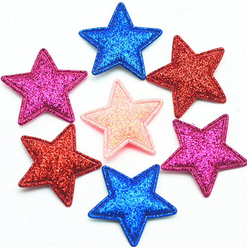 Customized sew-on padded star patch