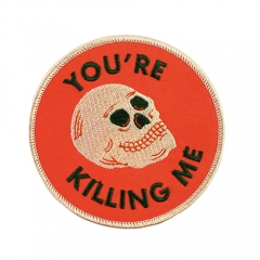 High quality embroidery iron on patches logo patches