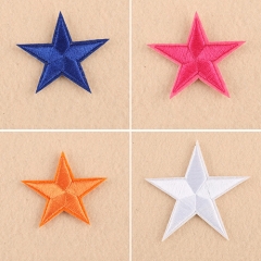 Star Embroidery stick On Applique Patch
