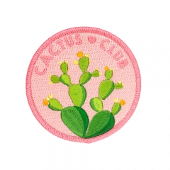Nice 3d flower embroidery patch custom iron on embroidered patches