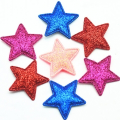 DIY Glitter Star Applique Patch Hair Accessories