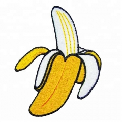 Cute Cartoon Fruit Embroidered Patch Banana 3D Embroidery Patches sew iron on Clothing